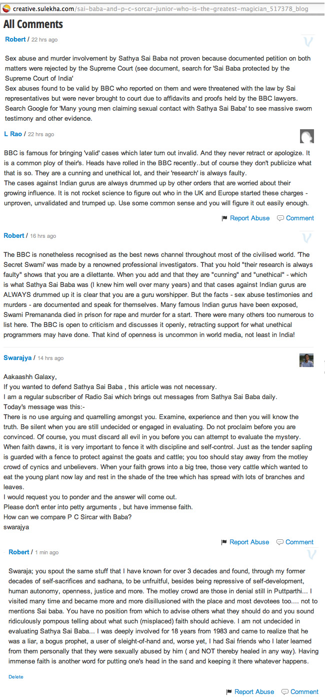 SULEKHA.COM ON SATHYA SAI BABA